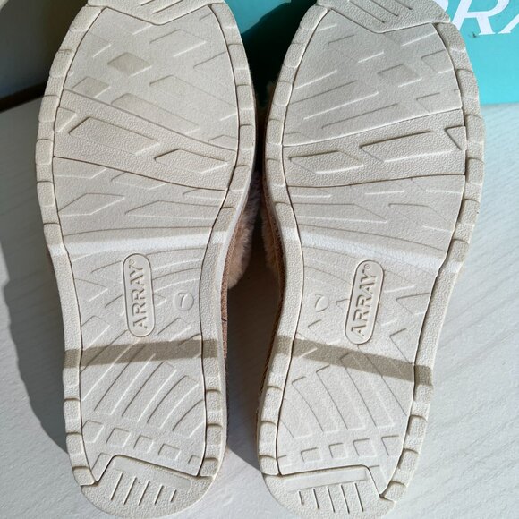 Array Fuzzy Open Toe Slide Slippers Women’s Sz 7 New in Box - Picture 2 of 3